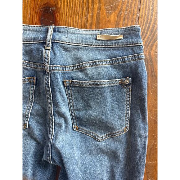 Pilcro by Anthopologie Two Tone Colorblock High Rise Skinny Ankle Jeans, sz 26 - Picture 10 of 10